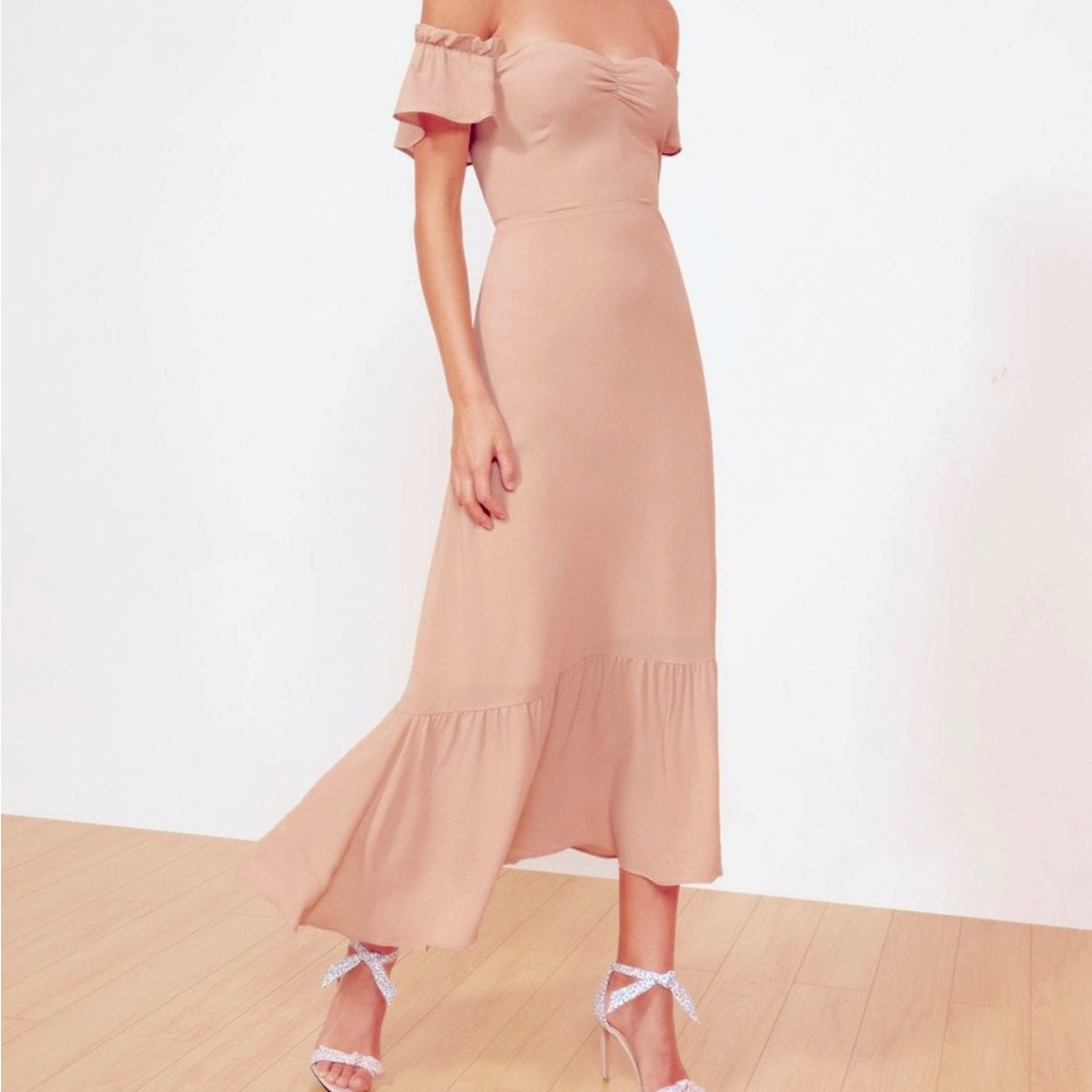 Reformation Butterfly Dress in Blush Size 4